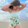 Tween Daphne - Floral One-Piece - $32