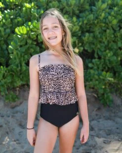 Tween Ashley - Smocked Tankini - $54