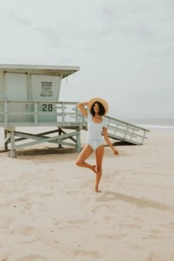 Dawn - Blue Puff Sleeve One-Piece - $38 -Evergreen Plants Shop 3F046A99 196E 49AA B06B 6D4B8822FF39 a7f333fa 2f9c 433f 8344 ac1e809893dd