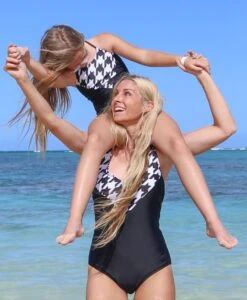 Lainey - Houndstooth One-Piece - $38 -Evergreen Plants Shop 557A3018