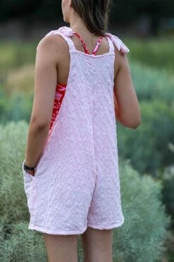 Pink / Lilac Textured Romper - $32 -Evergreen Plants Shop 694ED846 61B5 4351 8189 37072C7D3080