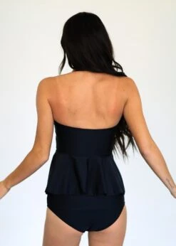 Tiffany Black Sequin Peplum Tankini - $46 -Evergreen Plants Shop 74FA9431 A913 4896 B81E 1A8988A1DE26