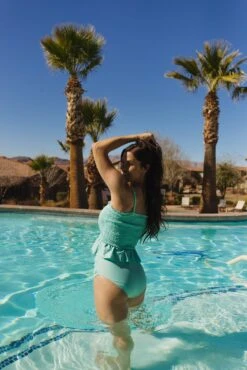 Mya - Aqua Smocked Tankini - $68 -Evergreen Plants Shop 7FCD8F95 A970 47DA ACAB FD306EEC389A