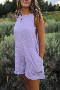 Pink / Lilac Textured Romper - $32 -Evergreen Plants Shop 886E95A9 DBD5 4F17 8253 F8E4255B79AC
