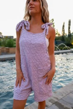 Pink / Lilac Textured Romper - $32 -Evergreen Plants Shop 9130065E 02E8 4F2F 9CA4 0614721EB2B7