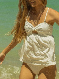 Lola - White Eyelet Tankini - $48 -Evergreen Plants Shop A80A8166