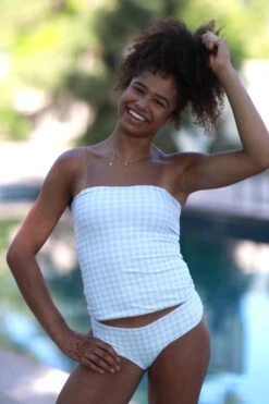 Piper - Reversible Tankini - Hearts/Gingham