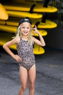 Little Girls Ashley - Leopard One-Piece - $32
