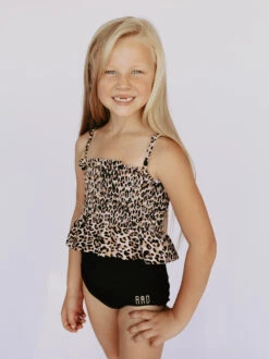 Girls' Ashley - Smocked Tankini - $32