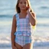 Tween Selena - Plaid Tankini - $56