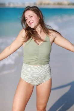 Harper - Reversible Zebra/Green Terry Tankini - $44 -Evergreen Plants Shop FEB92B07 B580 4D2E 8E79 63912BBFB492