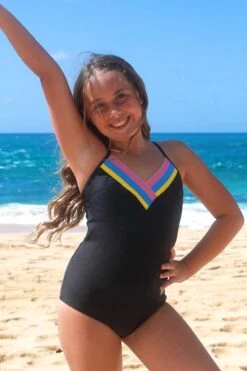 Tween Rikki - RAD Striped One-piece - $48