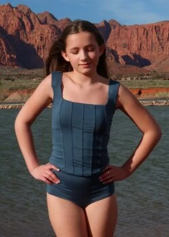 Tween Charlotte Tankini - Steel Blue $56 -Evergreen Plants Shop IMG 2372