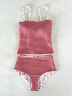 Saylor - Salmon Pink Reversible Tankini 14 Saylor - Salmon Pink Reversible Tankini -Evergreen Plants Shop IMG 3598