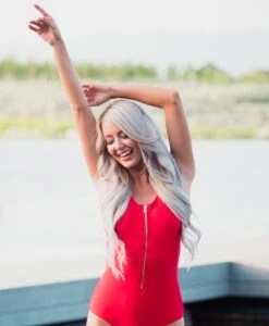 Jenna - Zipper One-Piece Swimsuit - $74 -Evergreen Plants Shop IMG 3954