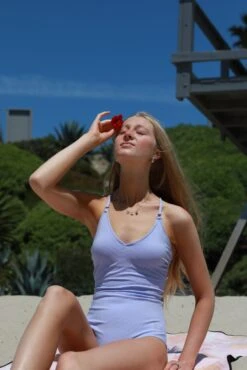 Sweden - Purple Textured One-Piece - $68 *New* -Evergreen Plants Shop IMG 4507