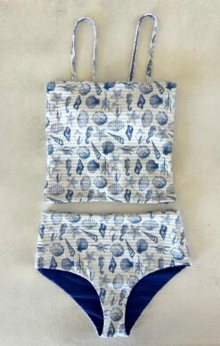 Saylor - Blue Reversible Tankini - $86
