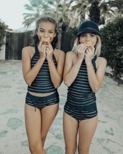 Tween - Navy Sydney Tankini - $28