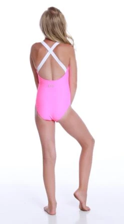 Little Girls Erin - Rad Pink One-Piece - $32 -Evergreen Plants Shop lexi back